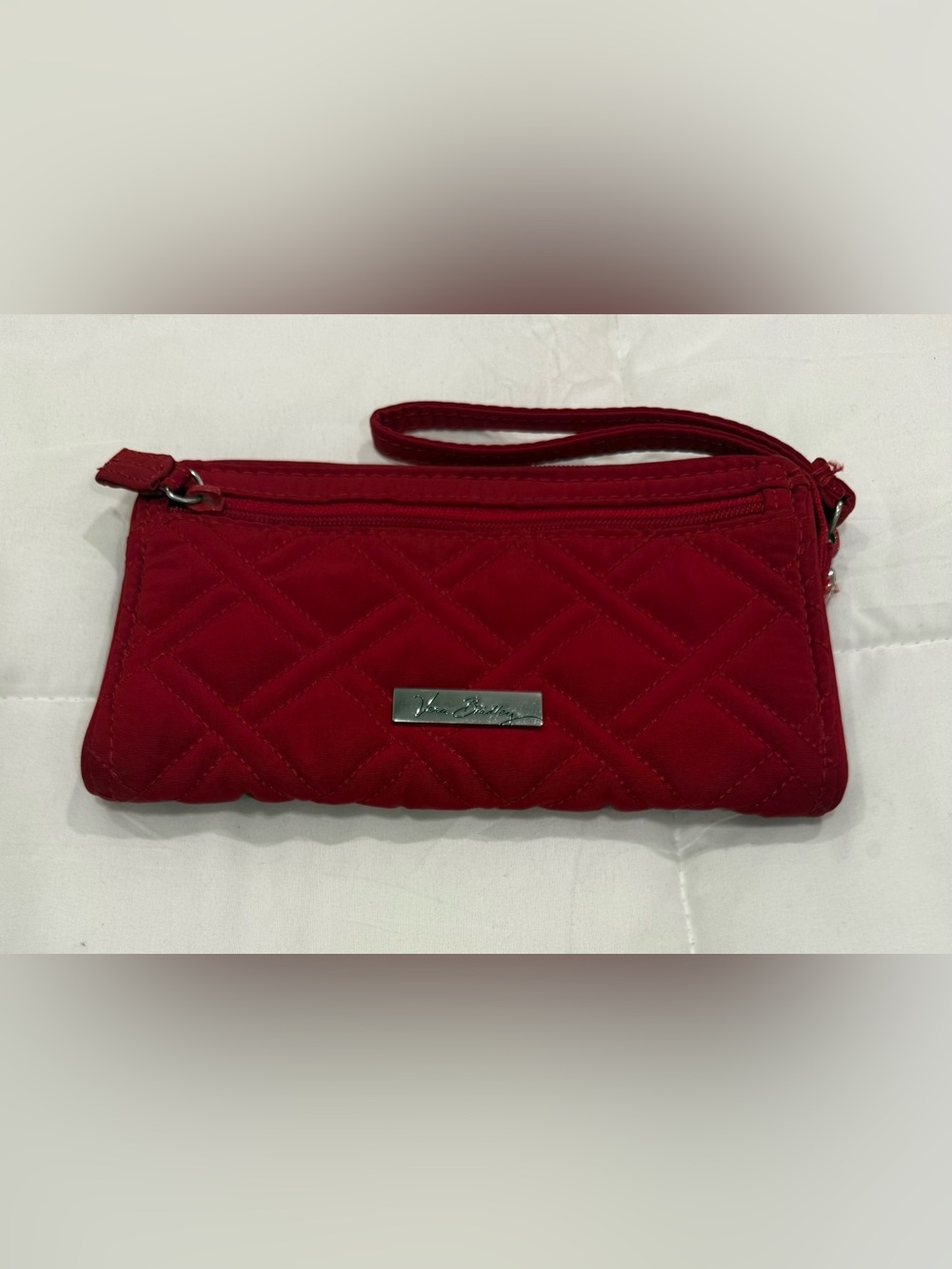 Red Quilted Wristlet Clutch - Vera Bradley